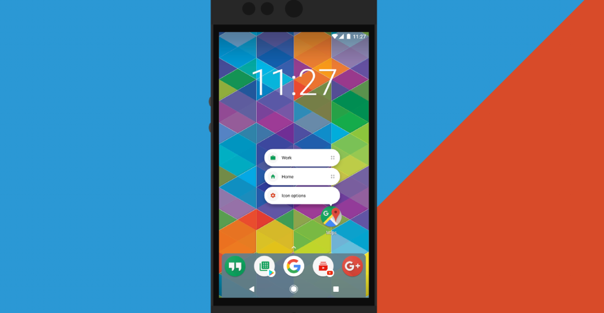 An old screenshot of Nova Launcher for Android.